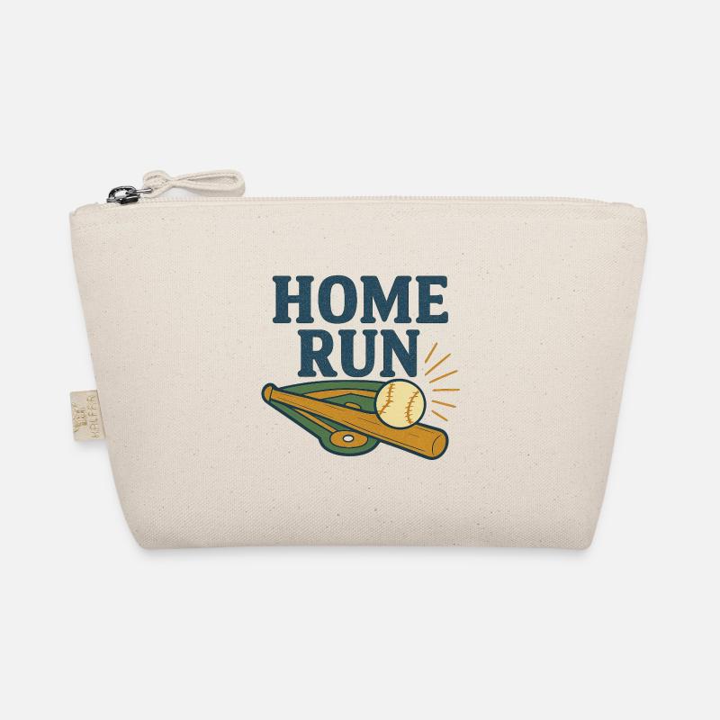 Home Run Baseball Design Organic Pouch