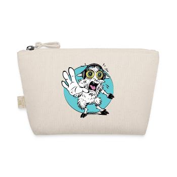 Shocked Sheep Cartoon Tee - Organic Pouch - nature - Front