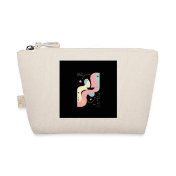 Female Abstract On Black Background - Organic Pouch - nature - Front
