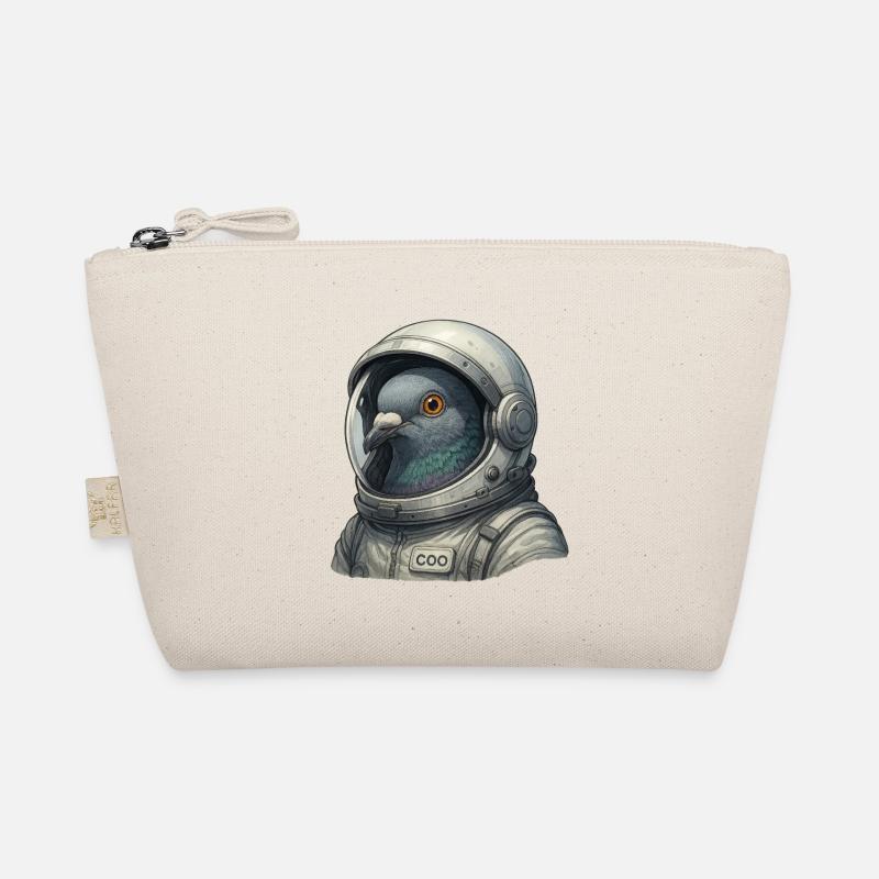 Pigeon astronaute gros plan dans le casque de combinaison spatiale Trousse biologique