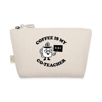 Coffee is my Co-Teacher - Organic Pouch - nature - Front