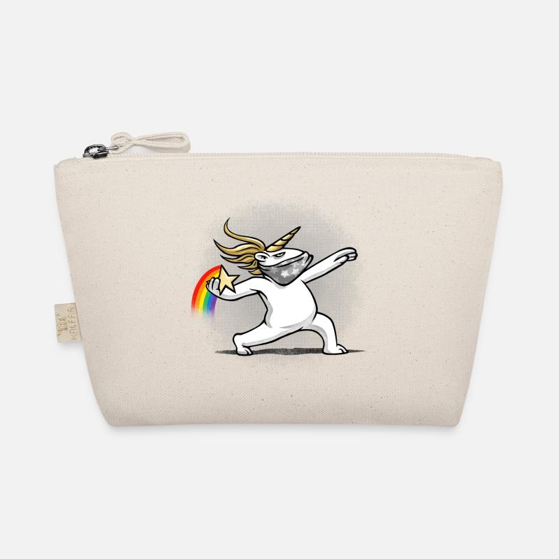 Unicorn throws a rainbow Organic Pouch