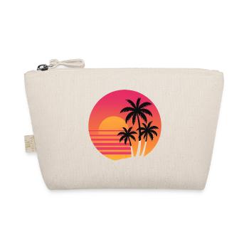 Palmiers rétro coucher de soleil | Ambiance de plage des années 80 - Trousse biologique - nature - Devant