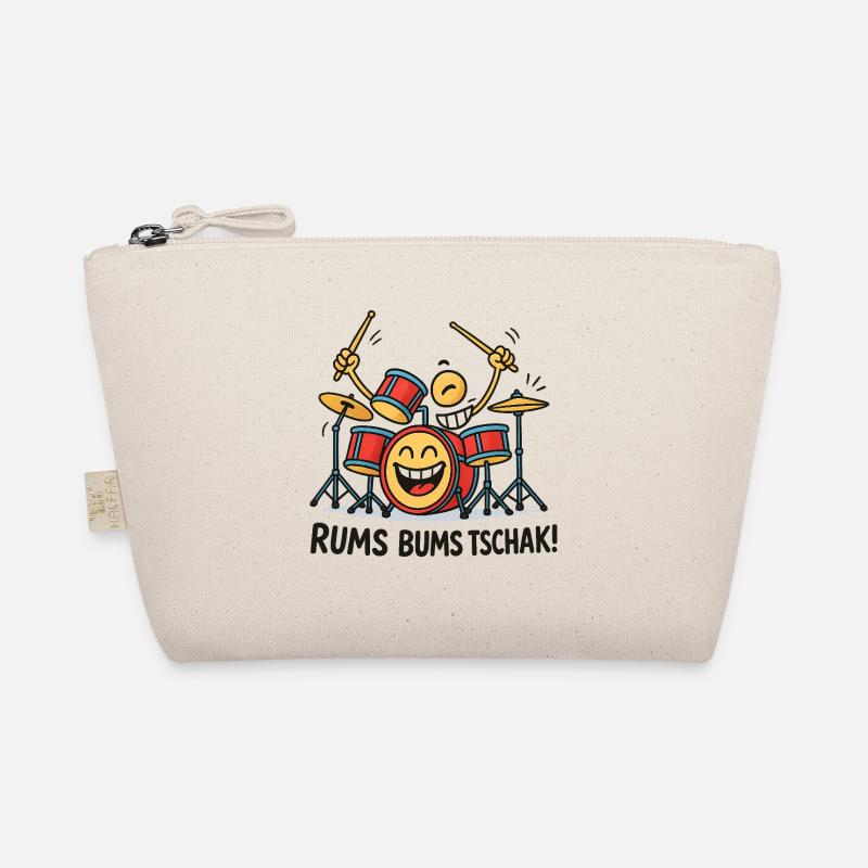 Energetic drum drummer Organic Pouch
