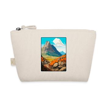Dolomiten Italien Berglandschaft Illustration - Bio-Täschchen - Natur - Vorne