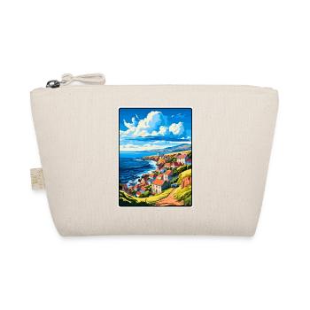 Terceira Portugal Coastal Cliffs Village Scene - Organic Pouch - nature - Front