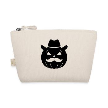Cowboy Halloween Citrouille Silhouette - Trousse biologique - nature - Devant
