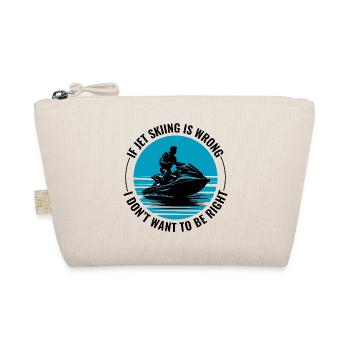 Funny Jet Ski for Water Sports Lovers - Organic Pouch - nature - Front