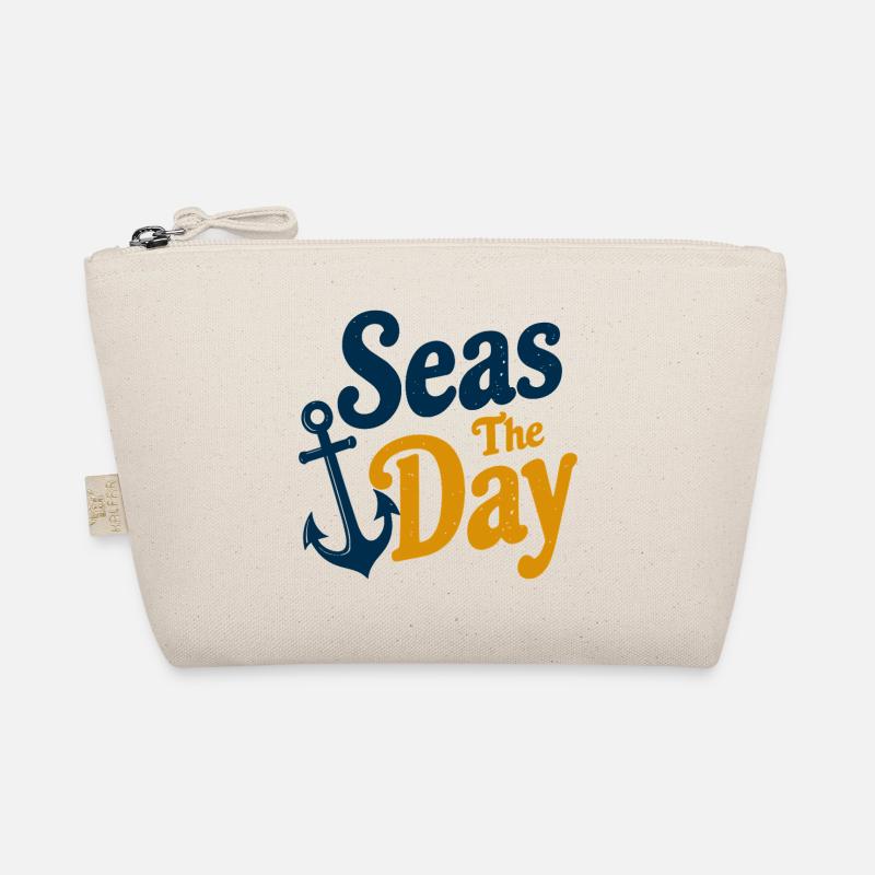 Seas The Day - Anchor Symbol Organic Pouch