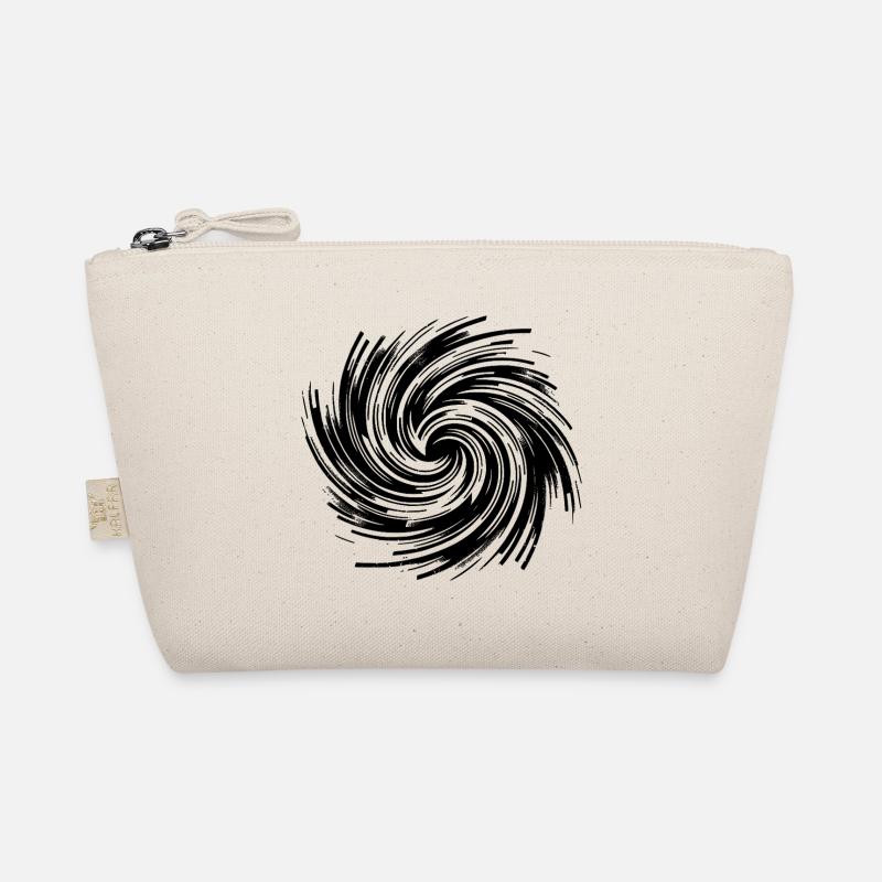 Hypnotic Vortex Black Hole Rotation Organic Pouch