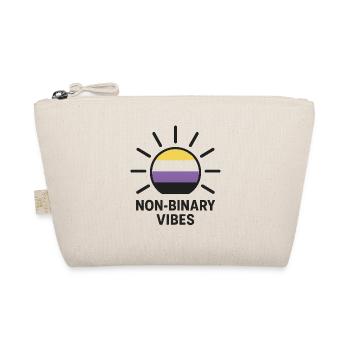 Non-Binary Vibes Sun Logo - Organic Pouch - nature - Front