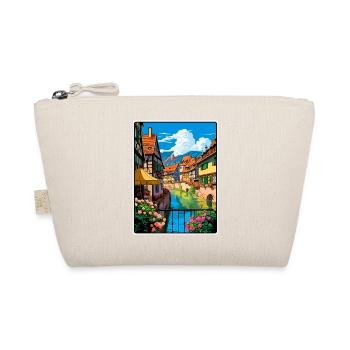 Colmar France Vintage Travel Poster Cityscape WPA - Organic Pouch - nature - Front