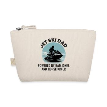 Lustiger Jetski Papa Pferdestärken - Bio-Täschchen - Natur - Vorne