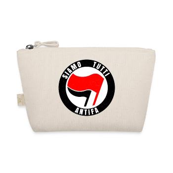 Siamo Tutti Antifa Antifaschismus Flagge Symbol - Bio-Täschchen - Natur - Vorne