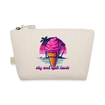 Pink Eiscreme Sunset Design - Organic Pouch - nature - Front