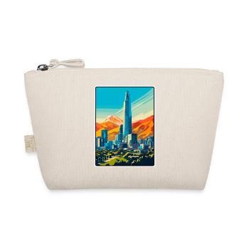 Santiago Chile Vintage Travel Poster Cityscape WPA - Organic Pouch - nature - Front