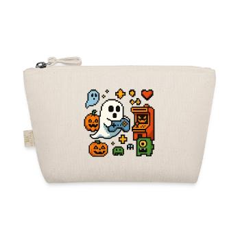 Pixel Ghost Gaming Retro Design - Organic Pouch - nature - Front