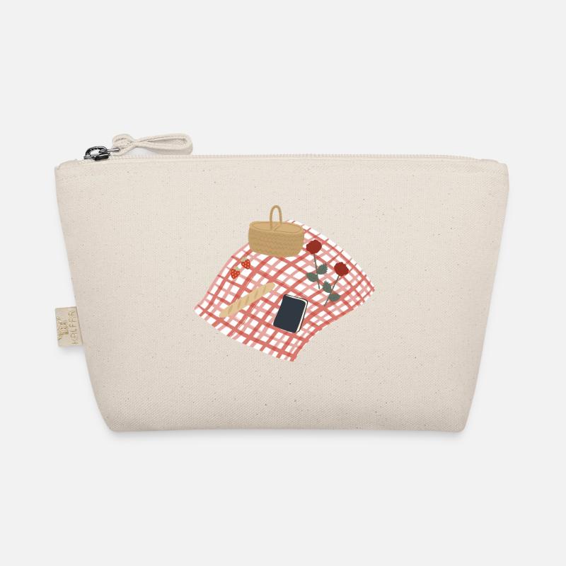 Rustic Picnic Scene Illustration Organic Pouch