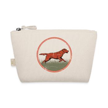 Running hunting dog nature motif - foxred Labrador - Organic Pouch - nature - Front