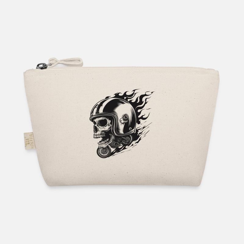 Ride or Die – Skull Rider - Bio-Täschchen - Natur