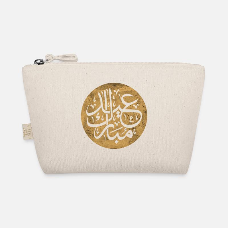Eid al-Fitr, Islamic calligraphy on gold Organic Pouch