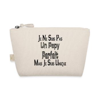 Not a Perfect Grandpa But I am Unique - Organic Pouch - nature - Front