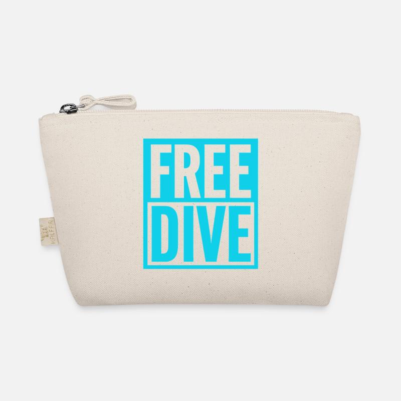 FREE DIVE Kühnes typografisches, lebendiges Design Bio-Täschchen