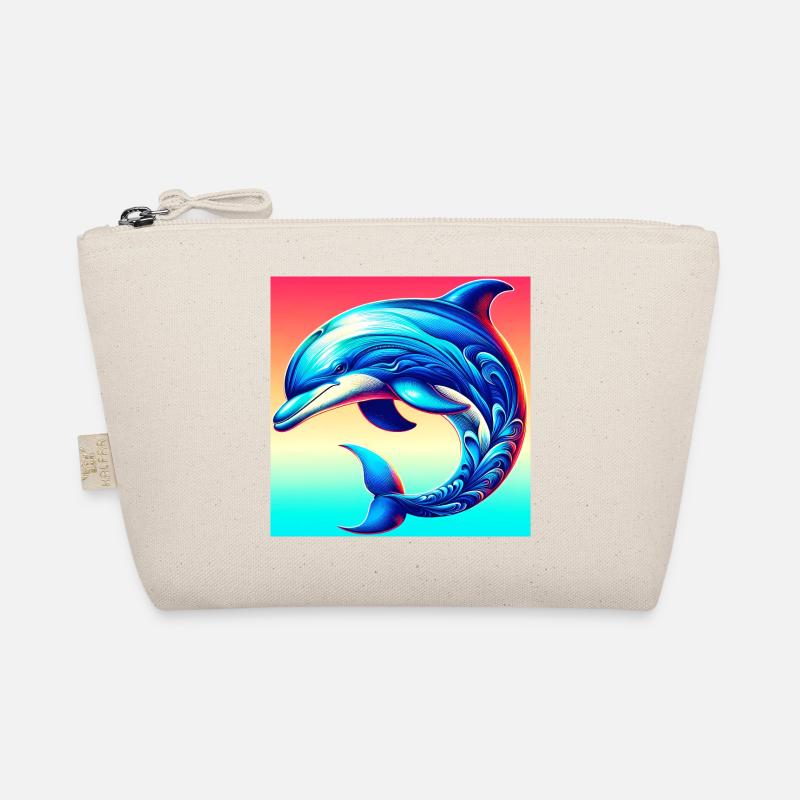 Delfin - Bio-Täschchen - Natur