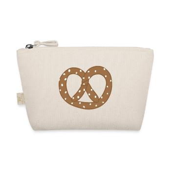 Playful Pretzel Heart Design - Organic Pouch - nature - Front