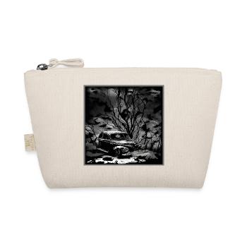 Dark Forest Vintage Car Illustration - Organic Pouch - nature - Front