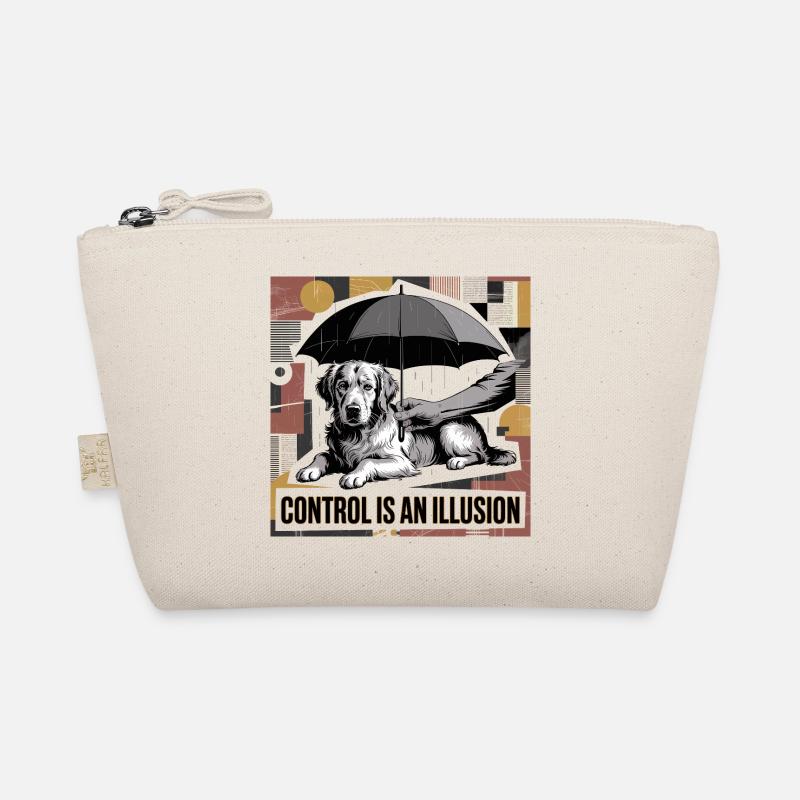 Control Is an Illusion Dog Art - Organic Pouch - nature