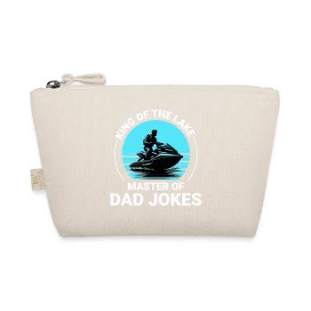 Jet Ski Dad King of the Lake  - Organic Pouch - nature - Front