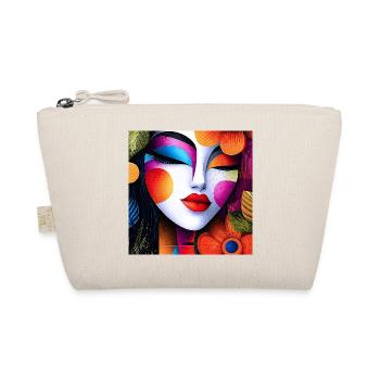 Portrait abstrait aux couleurs vives - Trousse biologique - nature - Devant