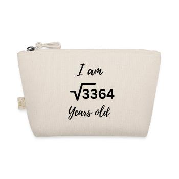 √3364 – 58 years coolly packaged - Organic Pouch - nature - Front