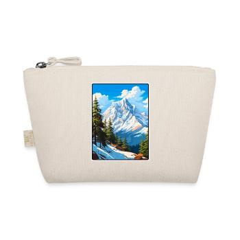 Zugspitze Germany Vintage Travel Poster Cityscape - Organic Pouch - nature - Front