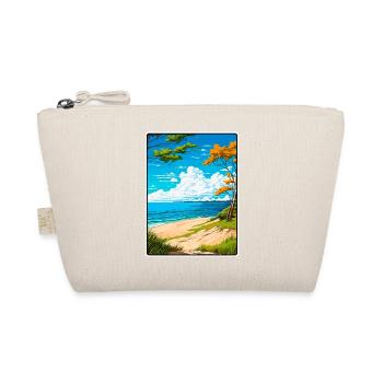 Lake Michigan USA Vintage-Reiseplakat Stadtlandschaft - Bio-Täschchen - Natur - Vorne