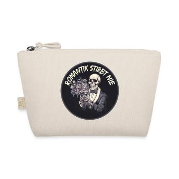 Love until death – Gothic Skull Design - Organic Pouch - nature - Front