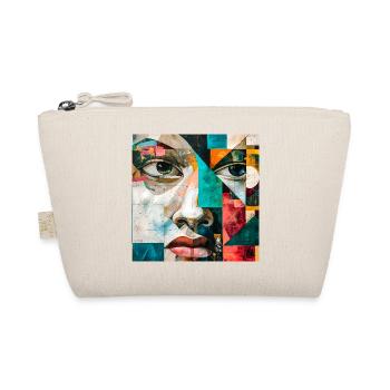 Childish Abstract Urban Portrait - Organic Pouch - nature - Front