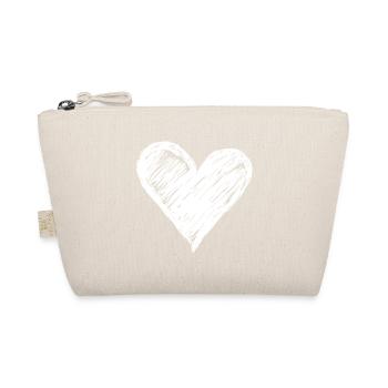 Coeur dessiné à la main avec style croquis - Trousse biologique - nature - Devant