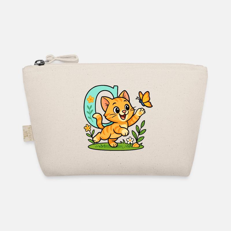 c comme... chat ! Design alphabet mignon Trousse biologique
