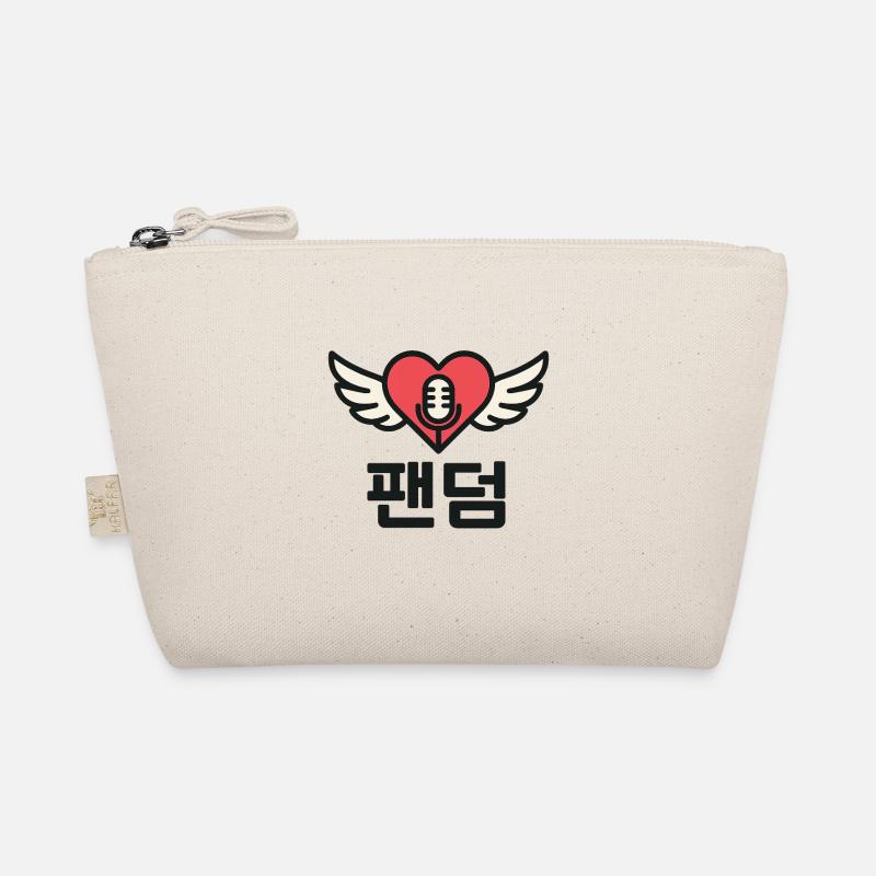 Coeur K-Pop avec aile et microphone - Trousse biologique - nature