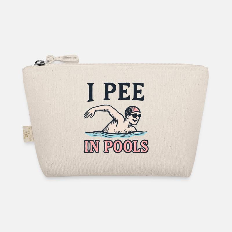 I Pee in Pools – Lustiges Pool Shirt Bio-Täschchen