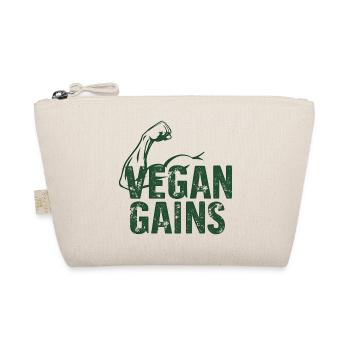 Vegan Gains Vegan Fitness Bodybuilding - Organic Pouch - nature - Front