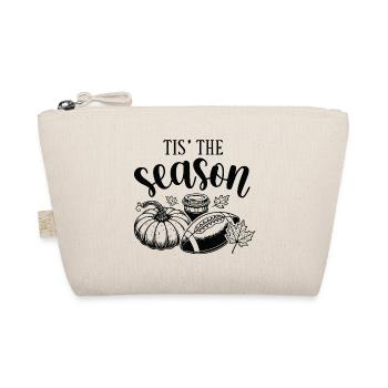 Autumn cosiness with Pumpkin and Cider motif - Organic Pouch - nature - Front