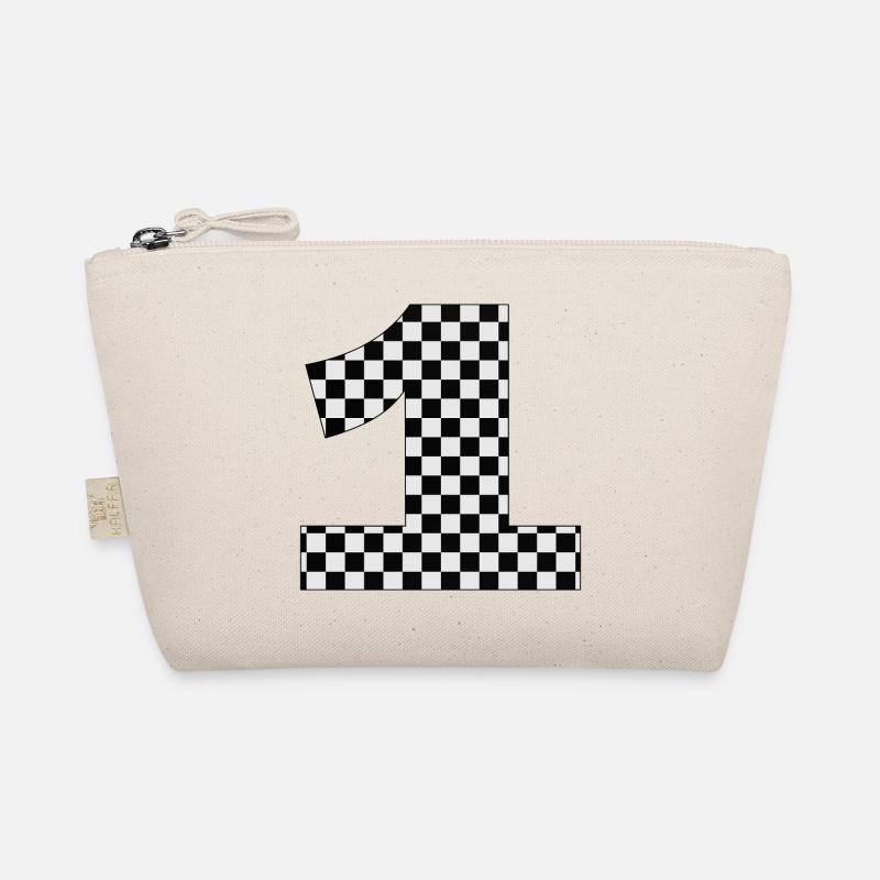 Checkerboard Number 1 Design Organic Pouch