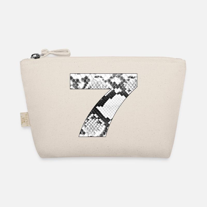 Snake Pattern Number 7 Organic Pouch