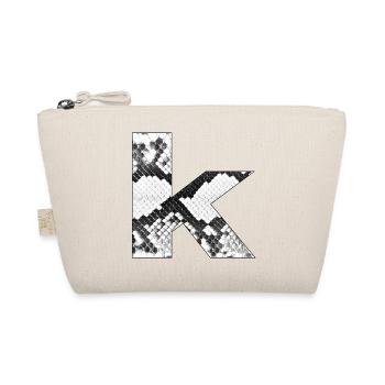 Snake pattern letter k - Organic Pouch - nature - Front