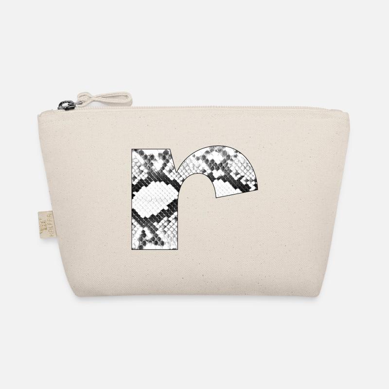 Snake pattern letter r Organic Pouch