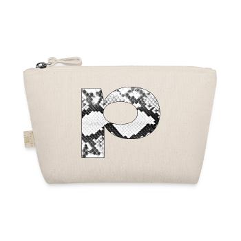 Snake pattern letter p - Organic Pouch - nature - Front