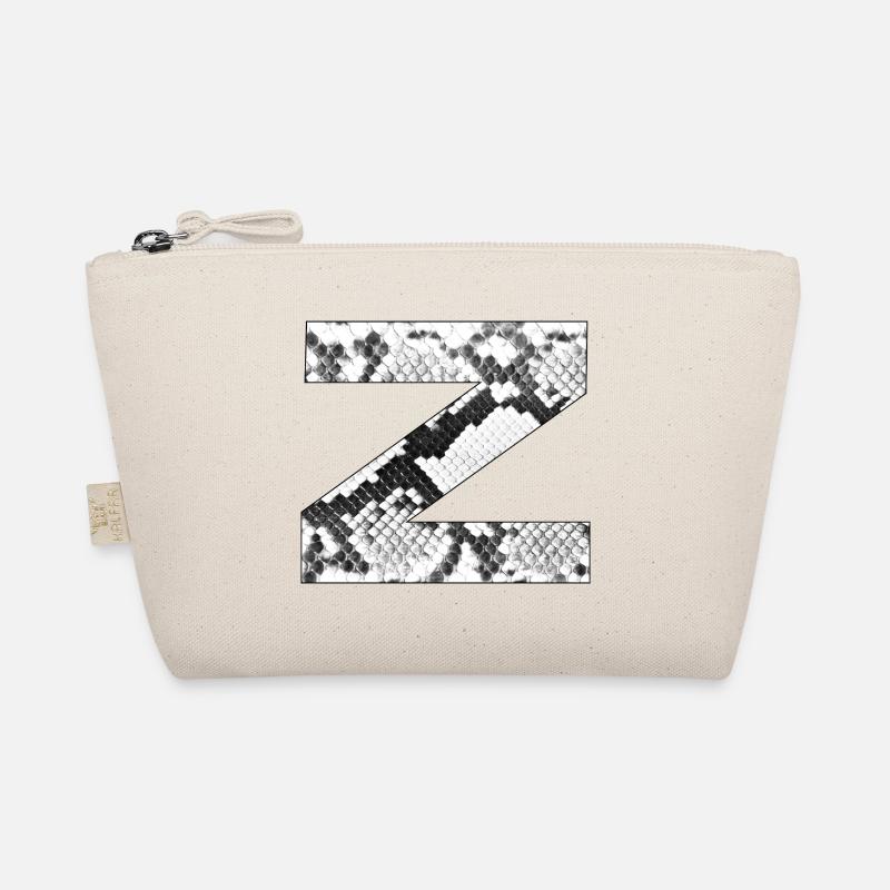 Snakeskin Pattern Letter Z Organic Pouch